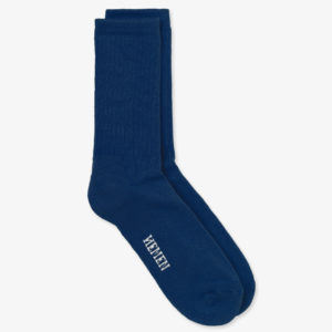 blue bleu socks hmn chaussette hemen made in france marque homme men coton bio sustainable